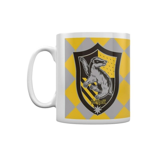 Harry Potter Hufflepuff Krus One Size Gul/Grå/Sort/Hvid Gul/Grå/Sort/Hvid One Size