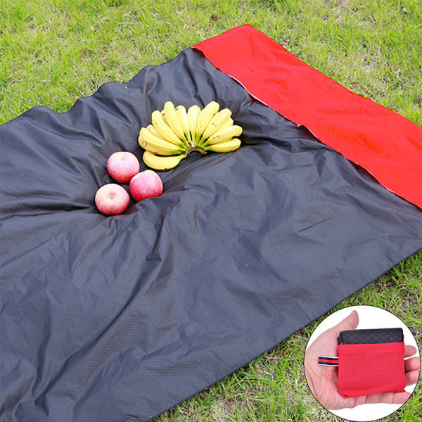 Piknik- ja vaelluspeitto Kannettava leirintämatto Musta