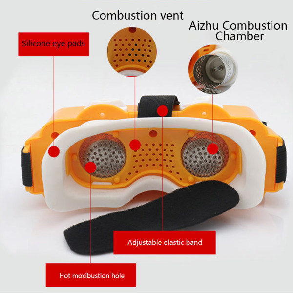 Ögon Moxa Massager Moxibustion Box Akupunktur Moxa Box för Brännare Ögon Moxibustio