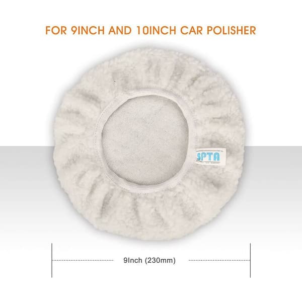 Poleringshette 5 stk bilull vokseputer 230-250mm