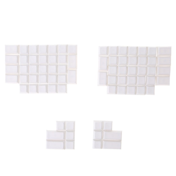 76 deler PBT Blank Keycap DSA Profile Gaming Keycap Ergodox for Key Button Keyc White