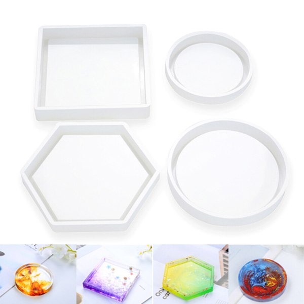Underlag Resin Silikon Kop Mat Pad Form Hexagon