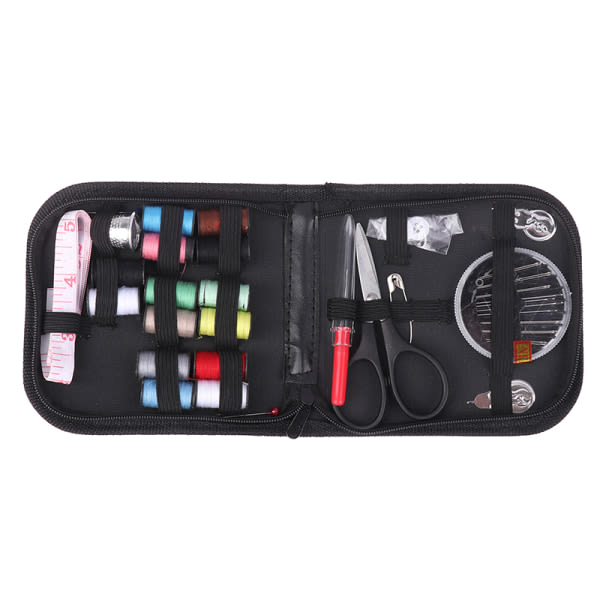 27./ set Travel Portable Sy Kit 14-färgs trådar och tre B