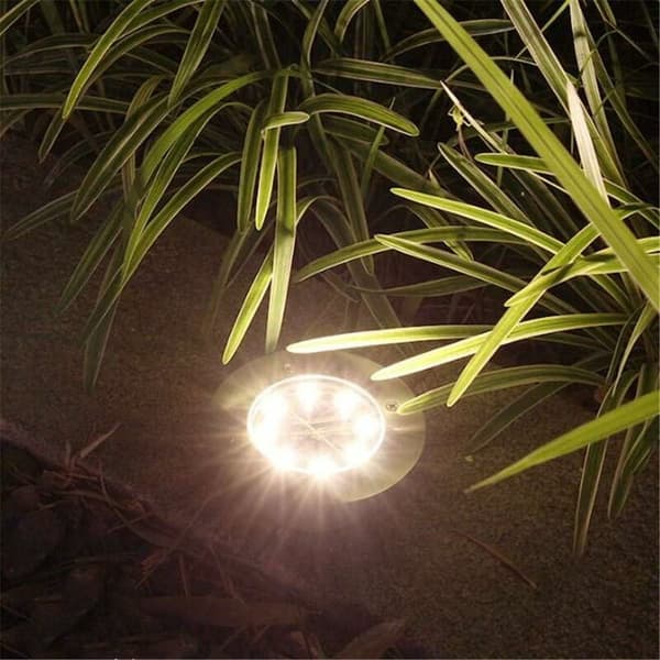 Dimbar LED Innfelt Spotlight, Mini Solcellelampe, Varmhvit, Ekstra Flat Design, 6-pakning