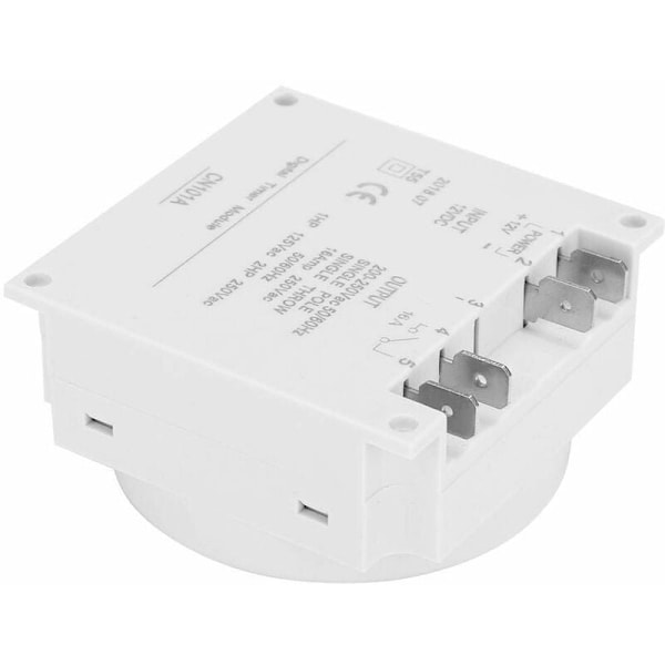 12V Mini Digital LCD Strøm Ukentlig Timer Relé Bryter Digital Timer Strømkontroll med Vanntett Deksel Hvit