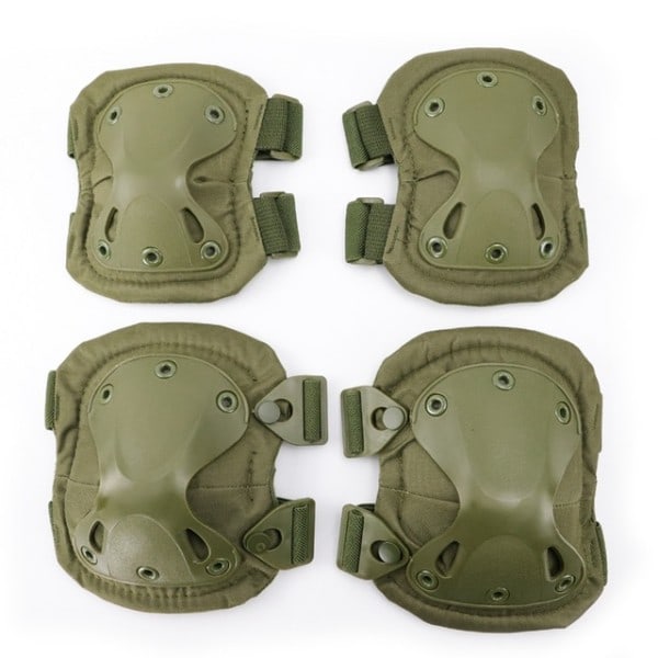 Taktisk knäskydd Armbåge CS Military Protector Army Airsoft Outd Green one size Green one size