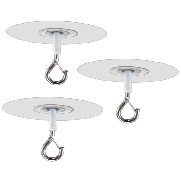 Itsekiinnittyvä kattopyöreä ripustuskoukku Jäljetön ja vedenpitävä ripustuskoukku kudotuille riipuksille ilmapalloille ja nauhoille 3 kpl 3pcs