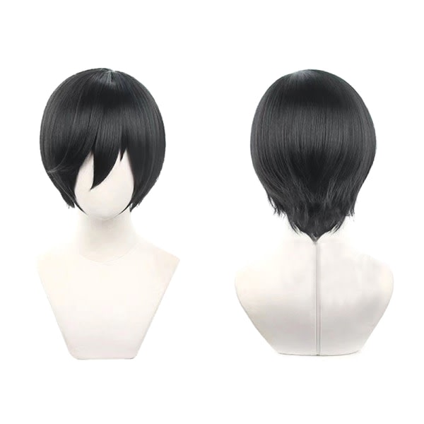 Rin Itoshi Cosplay Paryk BLUE LOCK Itoshi Rin Paryk 30cm Grøn/Blå