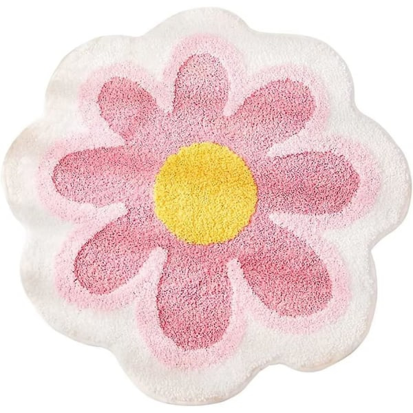 Matto, vedenimevä liukumaton matto, pehmeä nukkainen konepesu matto (vaaleanpunainen 40cm)