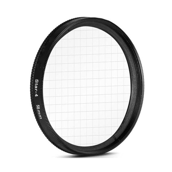 49/52/55/58/62/67/77mm Tähtisuodatinsetti 4 6 8 Pistettä Tähti Linssin Vaikutukset DSLR-kameran Suodatin Valokuvaus Tarvikkeet 52mm
