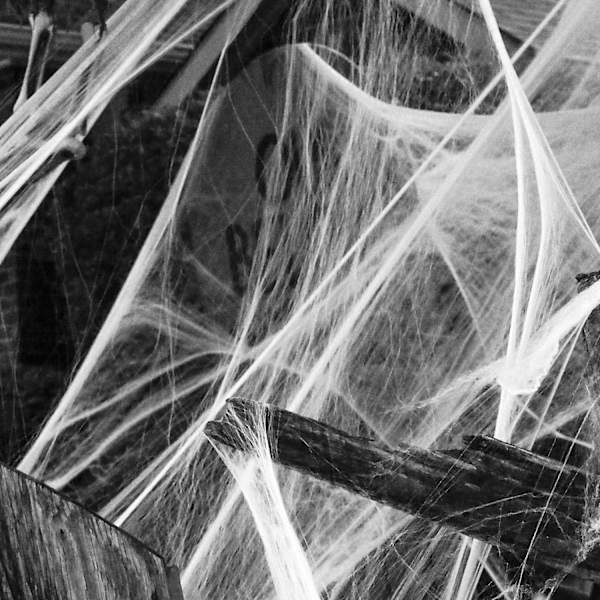 360g Halloween-hämähäkinverkko-koriste, venyvä Halloween-hämähäkinverkko Halloween-koristeisiin, sisä- ja ulkotilojen juhliin 1200