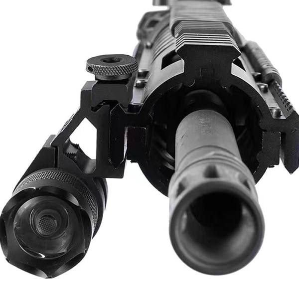 25,4 mm/30 mm lommelygte diagonal arm montering aluminiumlegering Flas Black 30mm Black 30mm