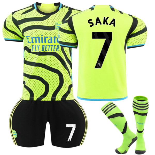 2024 Arsenal borta barn fotbollströja kit nr 7 SAKA I 12-13 år 12-13 years