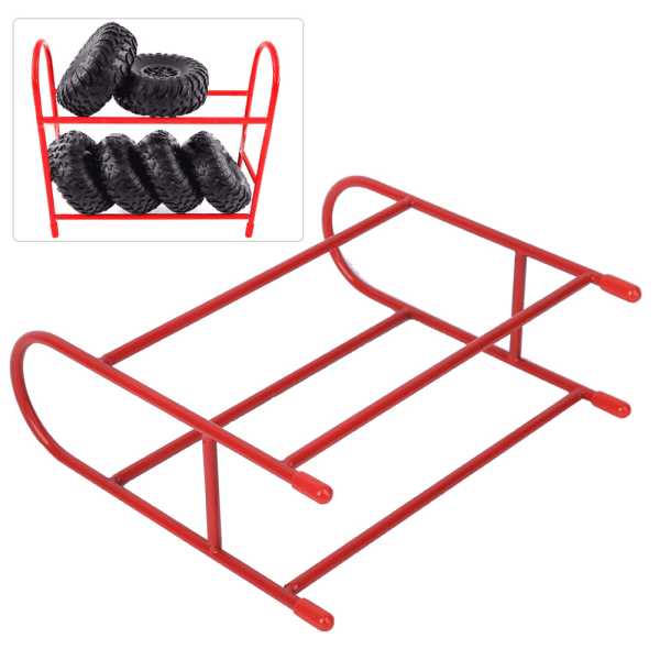 Metallinen RC-auton renkaiden säilytysteline Pyörä Hylly Tarvikkeet 1/10 mittakaavan kauko-ohjattavalle