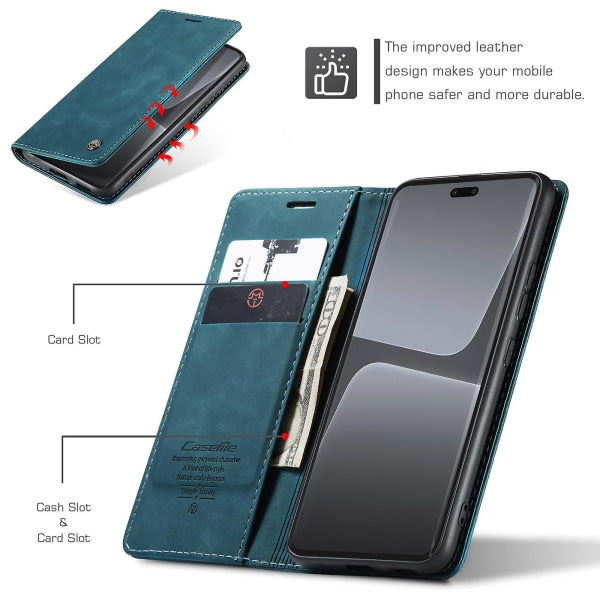 Caseme 013-sarja Xiaomi 13 Lite / Civi 2 5g -puhelimelle, telinekansi, sininen