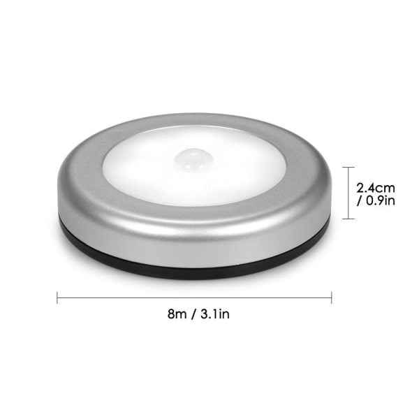 Intelligent bevegelsessensor LED-lampe garderobe baderomsskap etc