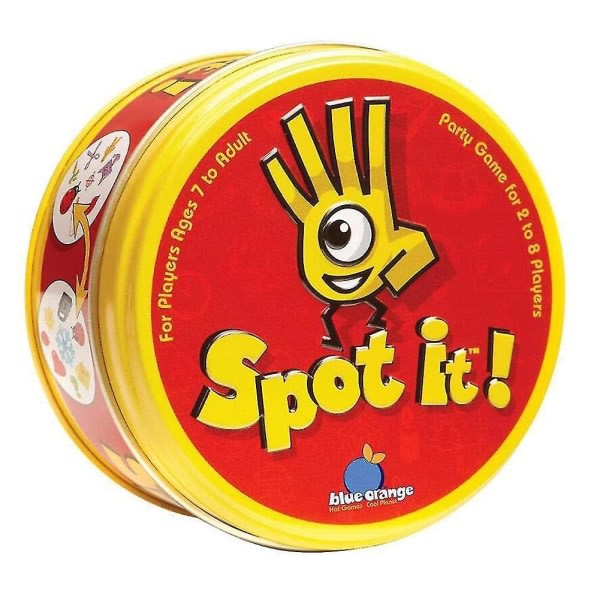 Tegnet Spot It-kortspill for barn Hånd-Øye Koordinasjon Puslespill Leke Jul Bursdagsgave Klassisk Rød Classic Red