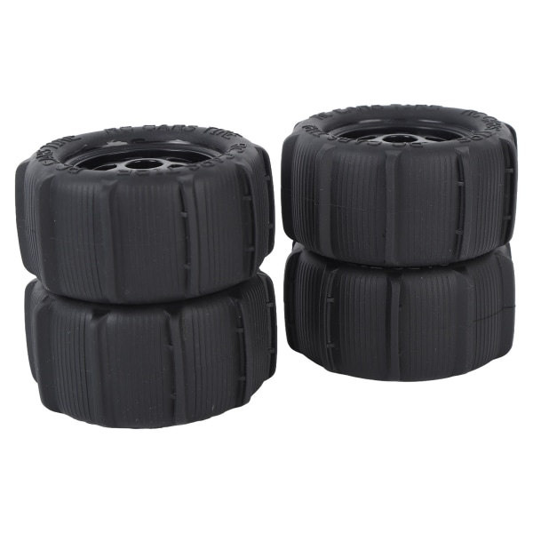 4 stk RC stranddekk 1/14 1/16 1/18 Universal Gummi Plast Godt grep Sterk demping RC Bil Ørkenhjul