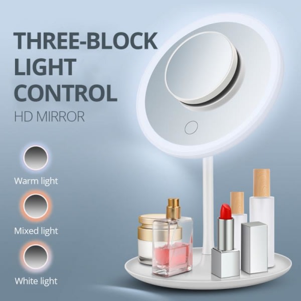 LED sminkspegel med ljus sminklampa 04