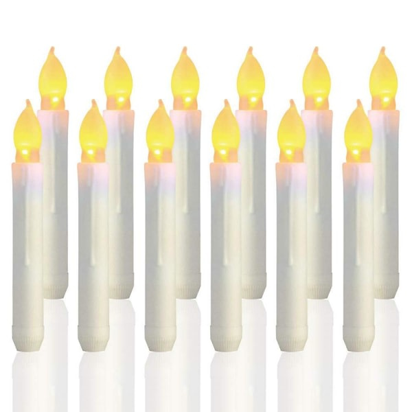 Harry Potter Flytande Ljus - 12 st Flamfria LED Koniska Ljus