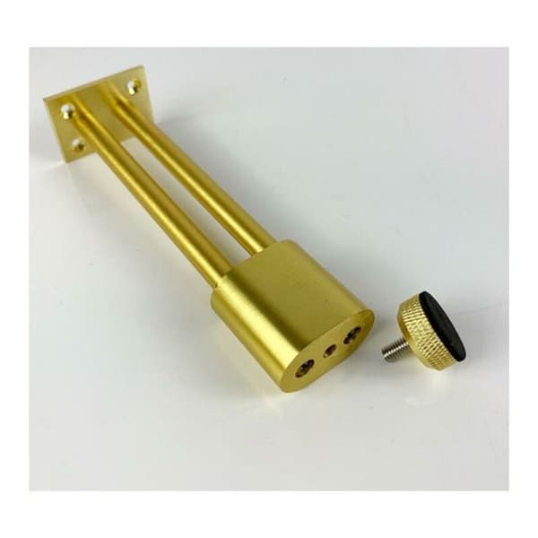 Møbelben Sett med 2 Justerbare Møbelben Solid Aluminium Legering (Børstet Gull 10cm)