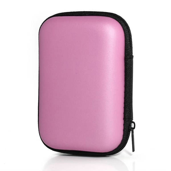 Kannettava minikotelo Vetoketjullinen kantolaukku Laukku Laatikko kuulokkeille kuulokkeet Jikaix Pink Pink