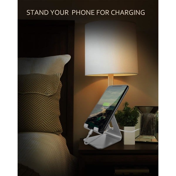 Telefonhållare, vagga Skrivbordsställ i aluminium Kompatibel med iPhone