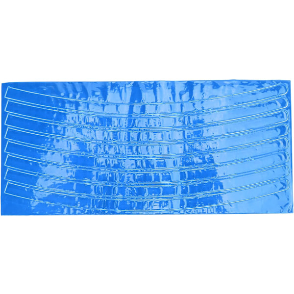 Reflekterende felgtape-dekaler for hjul Bil Sykkel Motorsykkel Natt Reflekterende Sikkerhetsdekorasjon Stripe Universelle Felger Reflekterende Klistremerker Blue