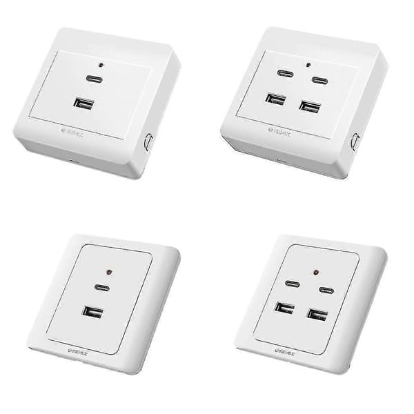 USB-pistorasia Type-C USB-seinälaturipistorasia latauspistorasia USB-porteilla A A