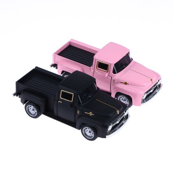 Klassisk pickupbil 1/32 Skrämselmodell Simulering Alloy Diecasts P Pink One size Pink One size