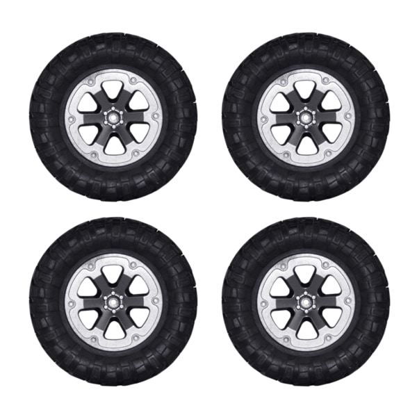 Kestävät R/C -raakelin pyörän renkaat ja navat 4 kpl/setti WPL 1:12 4x4WD:lle