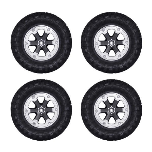 Slitesterke R/C Crawler Hjuldekk Nav & Dekk 4 stk/sett for WPL 1:12 4x4WD