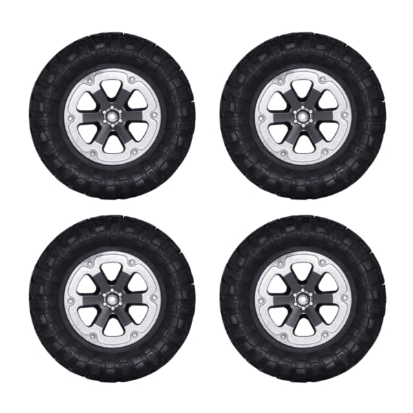 Slitstarkt R/C Crawler Wheel Tire Tire Hub & Tire 4PCS/ Set för WPL 1:12 4x4WD