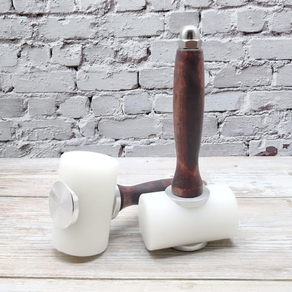 Lær Carving Craft Hammer Tool Kit Kohud Stansning Sømnad A
