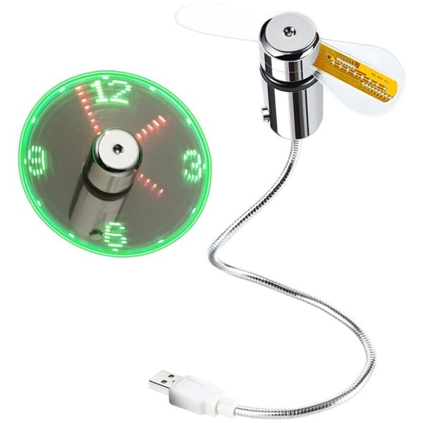 USB LED Urteblæser med Realtidsindikator, USB URTEBLÆSER, Sølvfarve