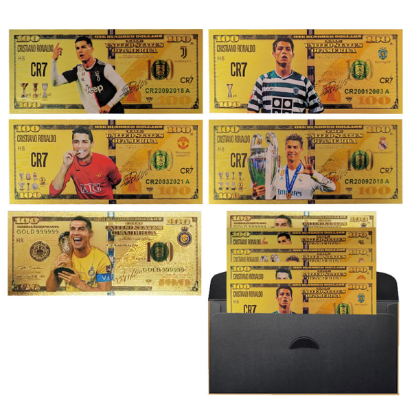 Ronaldo stjernefotball minneseddel Europa Cup perifer sand superliga suvenir perifer 10pcs 2