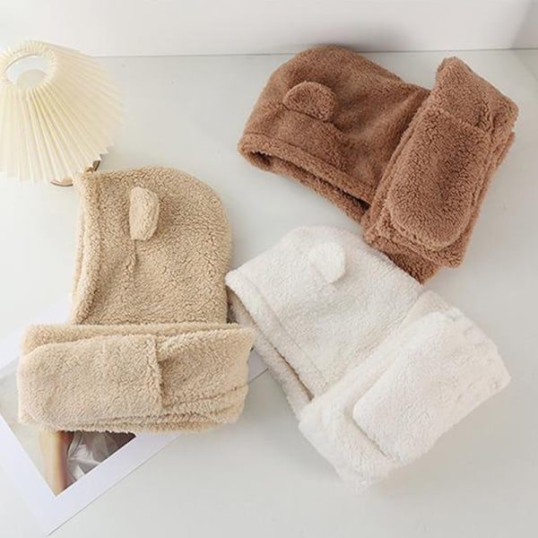 Lille Bjørn Lue Pullover Lue Vinter e Skjerf Hanske Vinter Skjerf Khaki