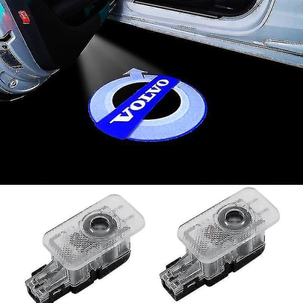 2 kpl Tervetuliaisvalot Volvo S90 S80l S60l Xc60 Led-laserprojektorivalot Logo Ovivalo Lattiavalaisin A Style