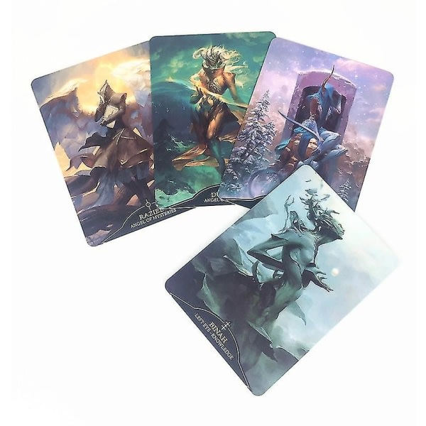 Høj kvalitet Engelsk version Angelarium Oracle Of Emanations Kortspil Familiefest Underholdning Pdf Bordsspel 39 stk Ts38 zdq