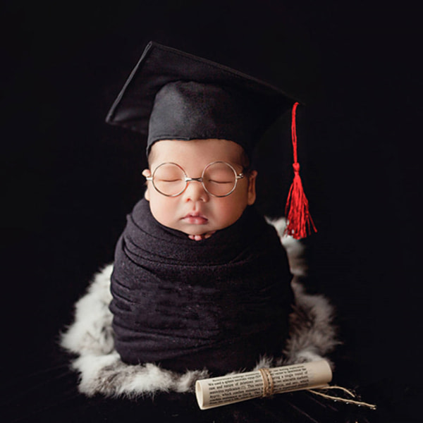 Baby Girl Hats Bachelor Baby hatte og kasketter til nyfødt fotografering