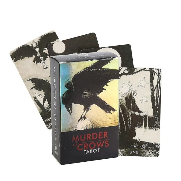 Tarot Oracle Cards Mystisk Divination Series Tarot Girl Kortlek Brädspel Engelska Pok-Xin Murder of Crows Murder of crows
