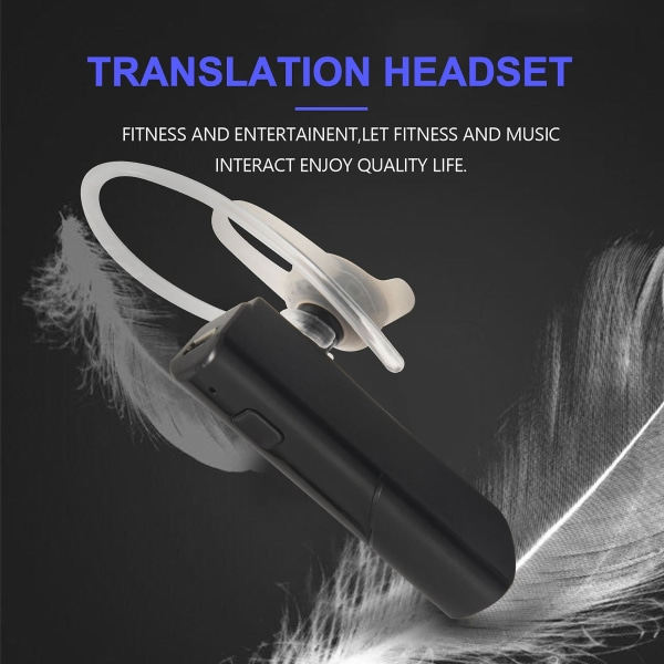 Älykäs langaton käännösheadset Bluetooth 5.0 Puheenkääntäjä kuulokkeet 33 kieltä Instant Rea