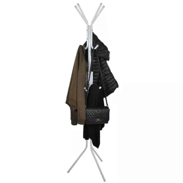 Coat Rack / Clothes Hanger - 170cm White Vit