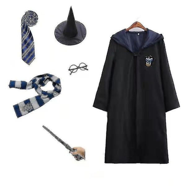 Harry Potter 6: ett set Magic Wizard Fancy Dress Cape Viitta Costume_c_x_bb blå navetta 145cm