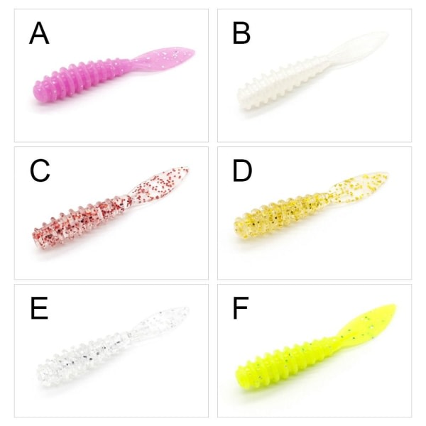 30 stk/parti Fiskeorm agn Myk myk plast agn F F F