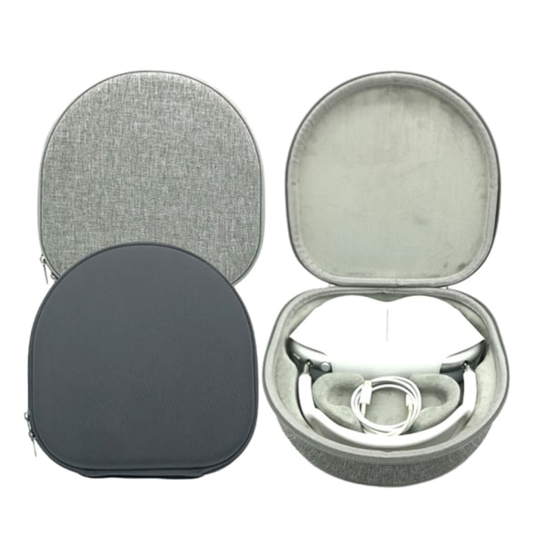 Resevänligt case Hörlurshållare Bekvämt case för dagligt bruk för hörlurar Mjukt sammetsfoder Black Black