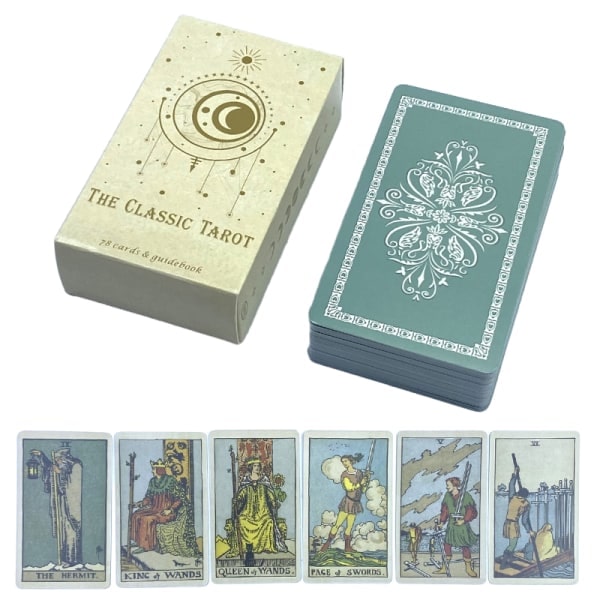 Klassiskt Tarotkort Prophecy Divination Deck Familjespel Bo A1 one size