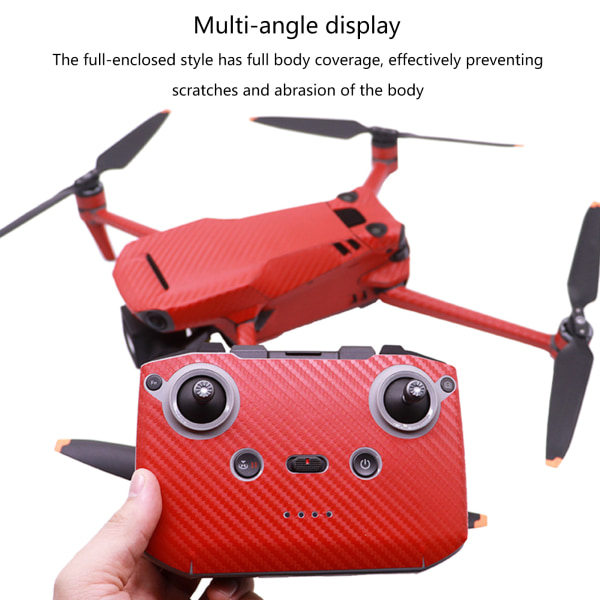 Vattentäta dekaler i PVC för Mavic 3 Drone Quadcopter - Röd