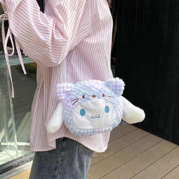 Ny plysjveske Kawaii håndveske Crossbody-veske for jenter e Barn Z Blå