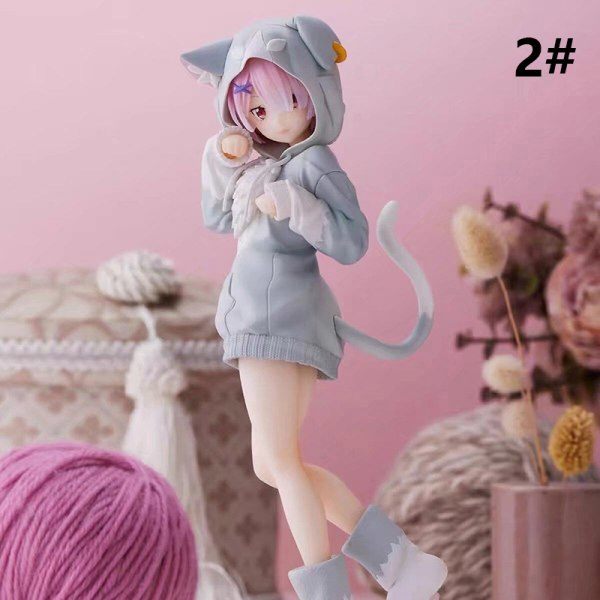 15CM Re:Life In A Different World From Zero Anime Figur PVC Ac Ram 2# Ram 2#